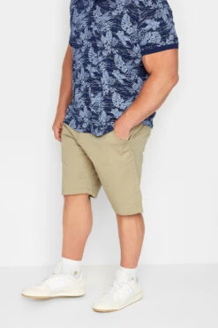 KAM Big & Tall Sand Brown Chino Stretch Short