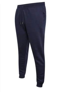 D555 Big & Tall Navy Blue Cuffed Joggers -Menswear Mode Sales Store e93989d9 7061 42 209361 Z