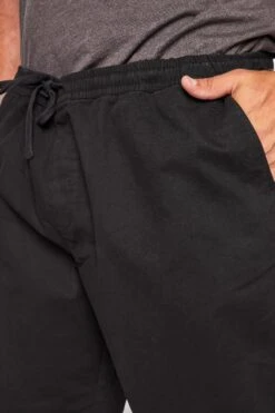 BadRhino Big & Tall Black Elasticated Waist Chino Shorts -Menswear Mode Sales Store ec214985 6d75 4d 204930 D