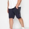 D555 Big & Tall Navy Blue Couture Side Panel Shorts