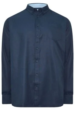 D555 Big & Tall Black Long Sleeve Shirt -Menswear Mode Sales Store ed0f735d db02 41 207588 X
