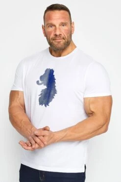 LUKE 1977 Big & Tall White Stubble T-Shirt