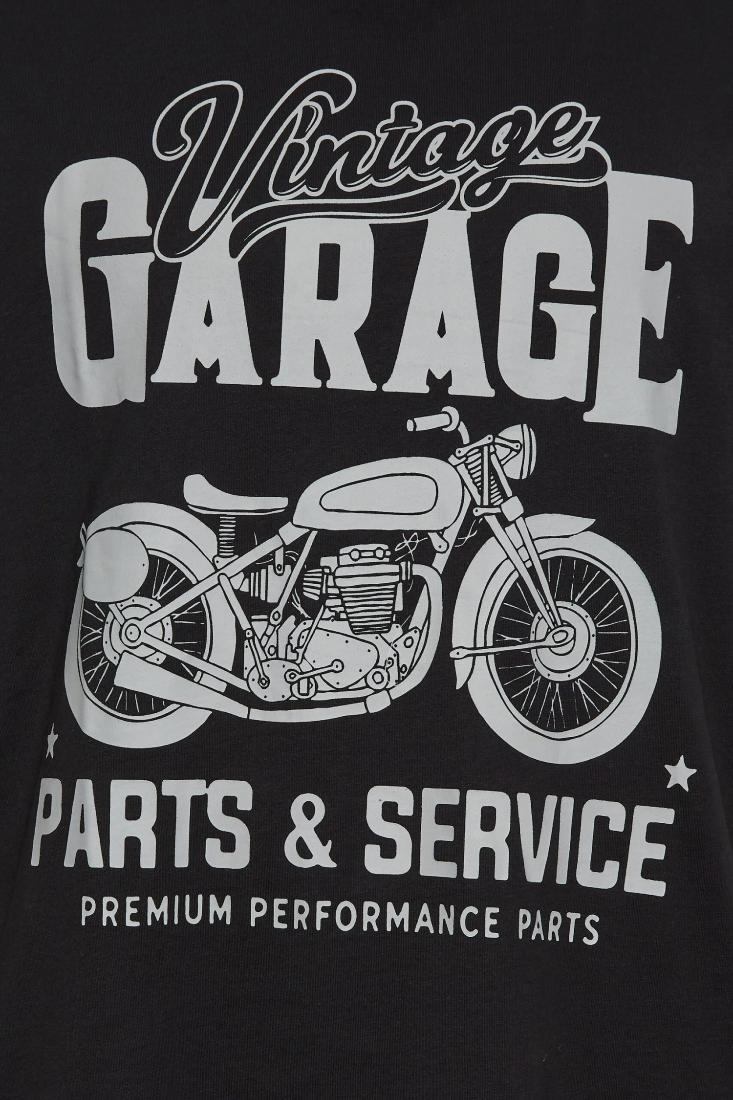 KAM Big & Tall Black Vintage Garage Motorcycle T-Shirt 2 KAM Big & Tall Black Vintage Garage Motorcycle T-Shirt - Image 2