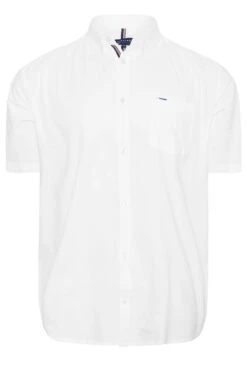 BadRhino Big & Tall White Short Sleeve Oxford Shirt -Menswear Mode Sales Store f5629fdf bab0 47 203801 XR