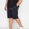 D555 Big & Tall Navy Blue Stretch Shorts