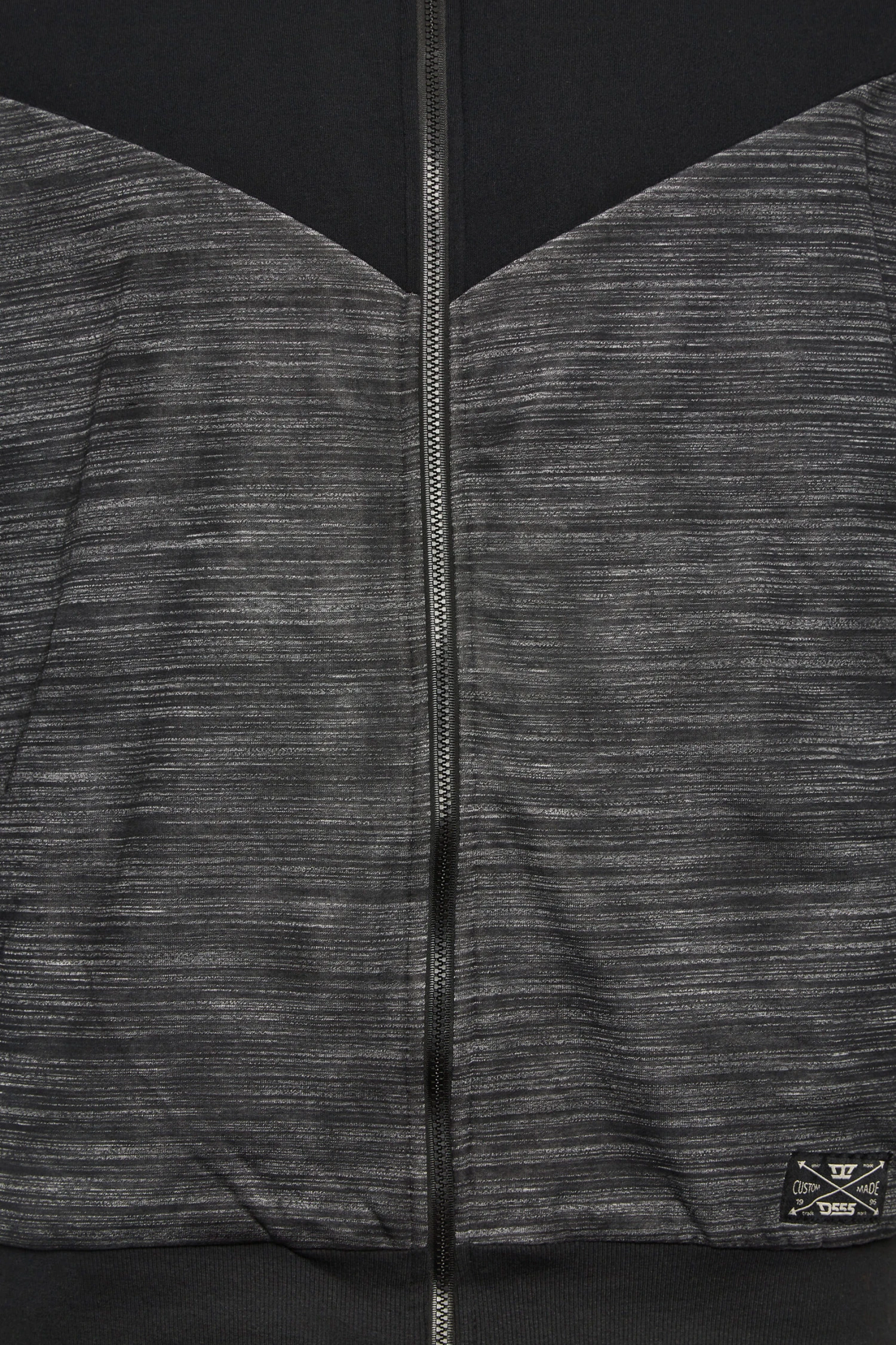 D555 Big & Tall Black Zip Through Sherpa Lined Hoodie 2 D555 Big & Tall Black Zip Through Sherpa Lined Hoodie - Image 2