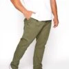 BadRhino Big & Tall Khaki Green Elasticated Waist Chinos