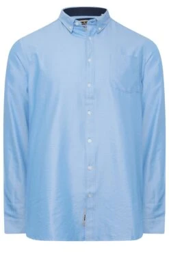 D555 Big & Tall Light Blue Long Sleeve Oxford Shirt 5 D555 Big & Tall Light Blue Long Sleeve Oxford Shirt -Menswear Mode Sales Store fb210492 33ea 4b 207590 X