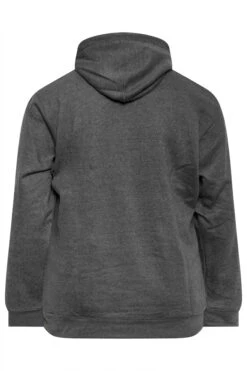 KAM Big & Tall Charcoal Grey 'Original' Overhead Hoodie -Menswear Mode Sales Store fc06c29e 5e26 40 208457 X