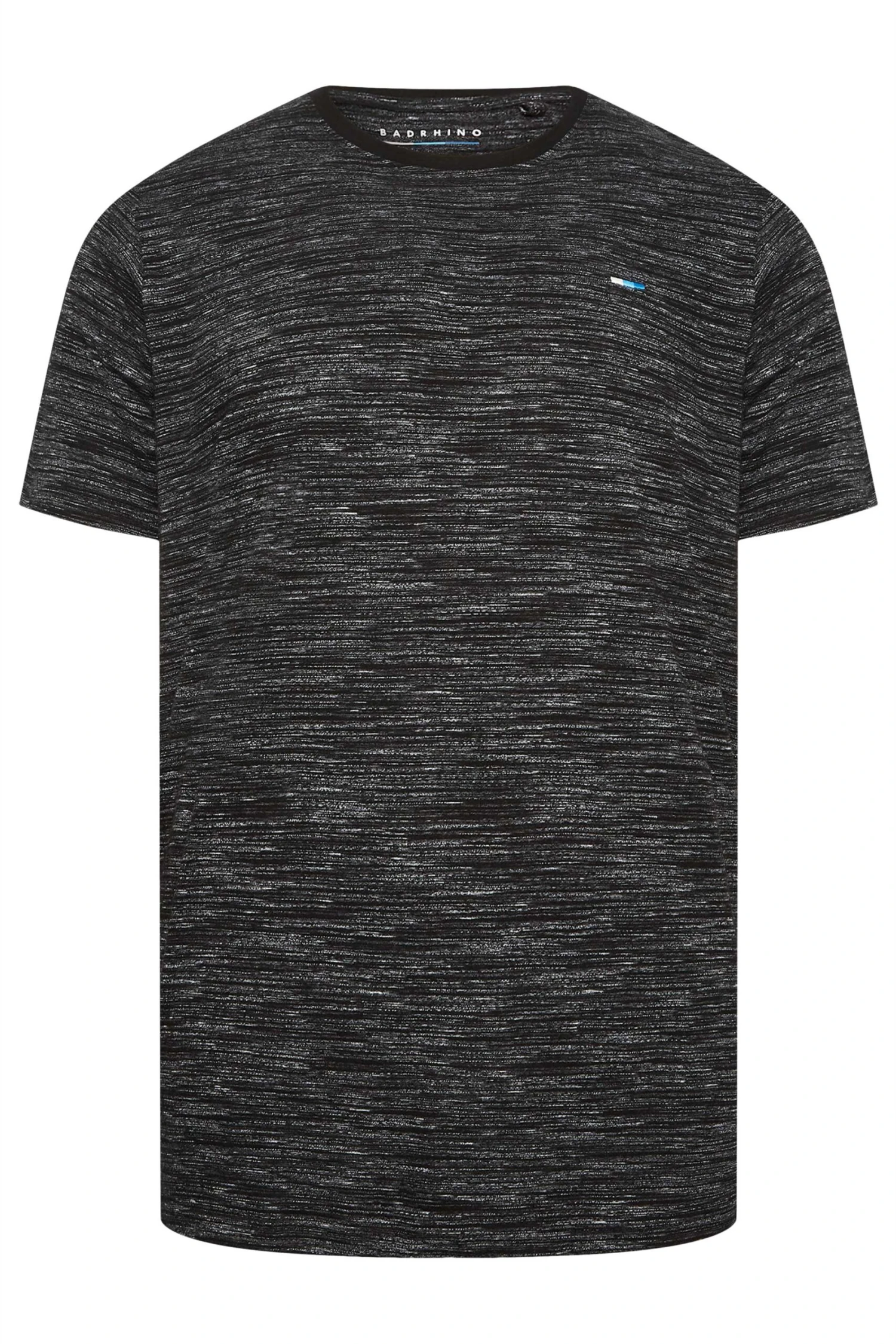BadRhino Big & Tall Black Injected Slub T-Shirt 2 BadRhino Big & Tall Black Injected Slub T-Shirt - Image 2