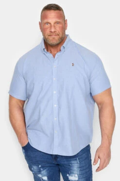 U.S. POLO ASSN. Big & Tall Light Blue Short Sleeve Shirt