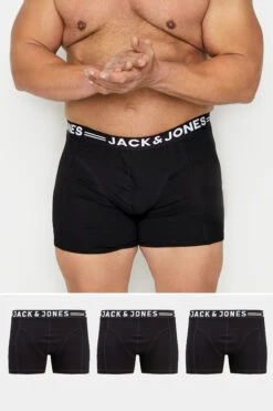 JACK & JONES Black 3 Pack Trunks