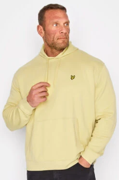 LYLE & SCOTT Big & Tall Beige Brown Hoodie